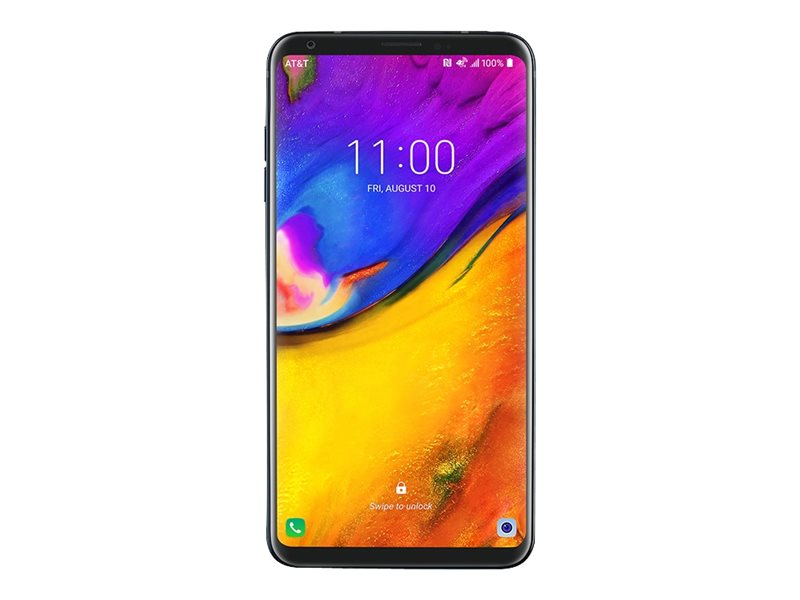 LG V35 ThinQ - Smartphone - 4G LTE - 64 GB - microSDXC slot - GSM - 6" - 2880 x 1440 pixels (538 ppi) - RAM 6 GB - 16 MP (8 MP front camera) - Android - AT&T - New Aurora Black - image 3 of 9
