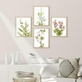 thumbnail image 2 of PixonSign&nbsp;Framed Wall Art, Forest Wildflowers Posters, Set of 4 Retro Vintage Antique Floral Plant Wall Prints, Nature Wilderness Wall Décor for Living Room, Bedroom, Office - 8"x10" Natural, 2 of 5