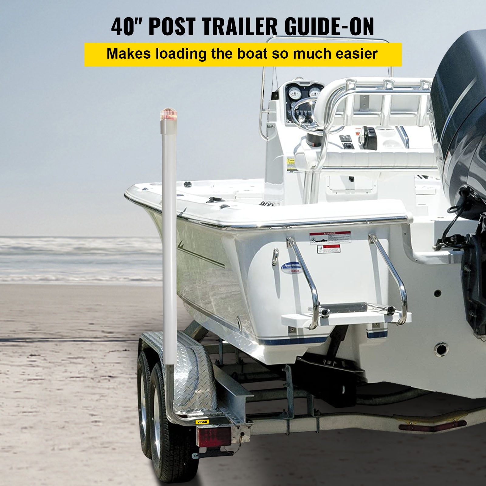 VEVORbrand Boat Trailer Guide-on, 40, 2pcs Galvanized Steel