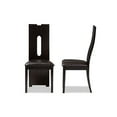thumbnail image 4 of Baxton Studio Rh5509c-Brun Foncé-Dc Alani Chaise de Salle à Manger Moderne et Contemporaine en Similicuir Brun Foncé - Ensemble de 2, 4 of 5