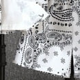 thumbnail image 7 of larppty Boys Summer Clothes 2 Piece Outfits Hawaiian Vacation Beach Short Sleeve Button Down Shirt & Shorts Sets (5-6 Years,White), 7 of 7