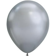 "Qualatex 25 Chrome Silver Latex Balloons 11"