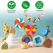 Tripumer 20 Pcs Foam Circles 1x 3.7 in Polystyrene Discs Round Foam Cylinders for Crafts Modeling DIY Projects Cakes Sculpture Arts Floral Making Supplies