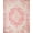 Pink, Pattern 1, variant on ODIKA Vintage Floral Medallion With Delicate Rose Motifs And Scrollwork Stain Resistant Low Profile for Dorm Room, Small Living Apartment