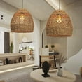 thumbnail image 6 of Arturesthome Creative Seagrass Pendant Lamp Rattan Lampshade Handmade Weave Lighting Modern Hanging Ceiling Light Fixture for Cafe Bar, 6 of 24