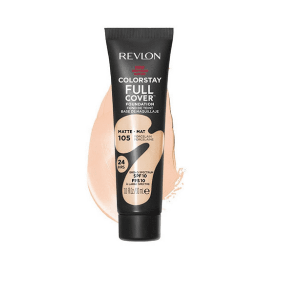 REVLON Colorstay Full Cover 24 HRS Matte Foundation #105 PORCELAIN SPF 10