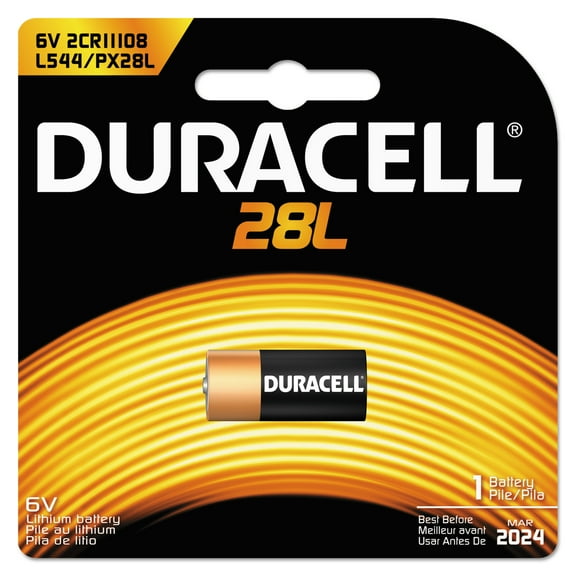 Duracell Lithium Battery, 6V, 1/EA