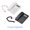 Black, variant on Rupoun VTC-500 Corded Landline Phone with Big Button LCD Display Crystal Clear Hands-Free Speakerphone Desktop Fixed Telephone for Home Office Hotel, Black, 7.5 x 6 Inches / 19.3 x 15.2 cm