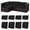 Black, variant on Set of 8 Stretch Patio Cushion Covers, Washable Universal Fit for Outdoor Sofa & Chair Seats, Easy Install Furniture Protection(Covers Only)