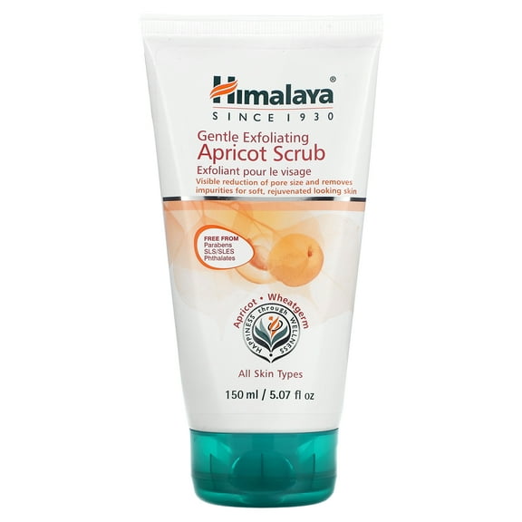 Himalaya Gentle Exfoliating Apricot Scrub to Nourish, Soften and Remove Dead Skin Cells, 5.07 oz