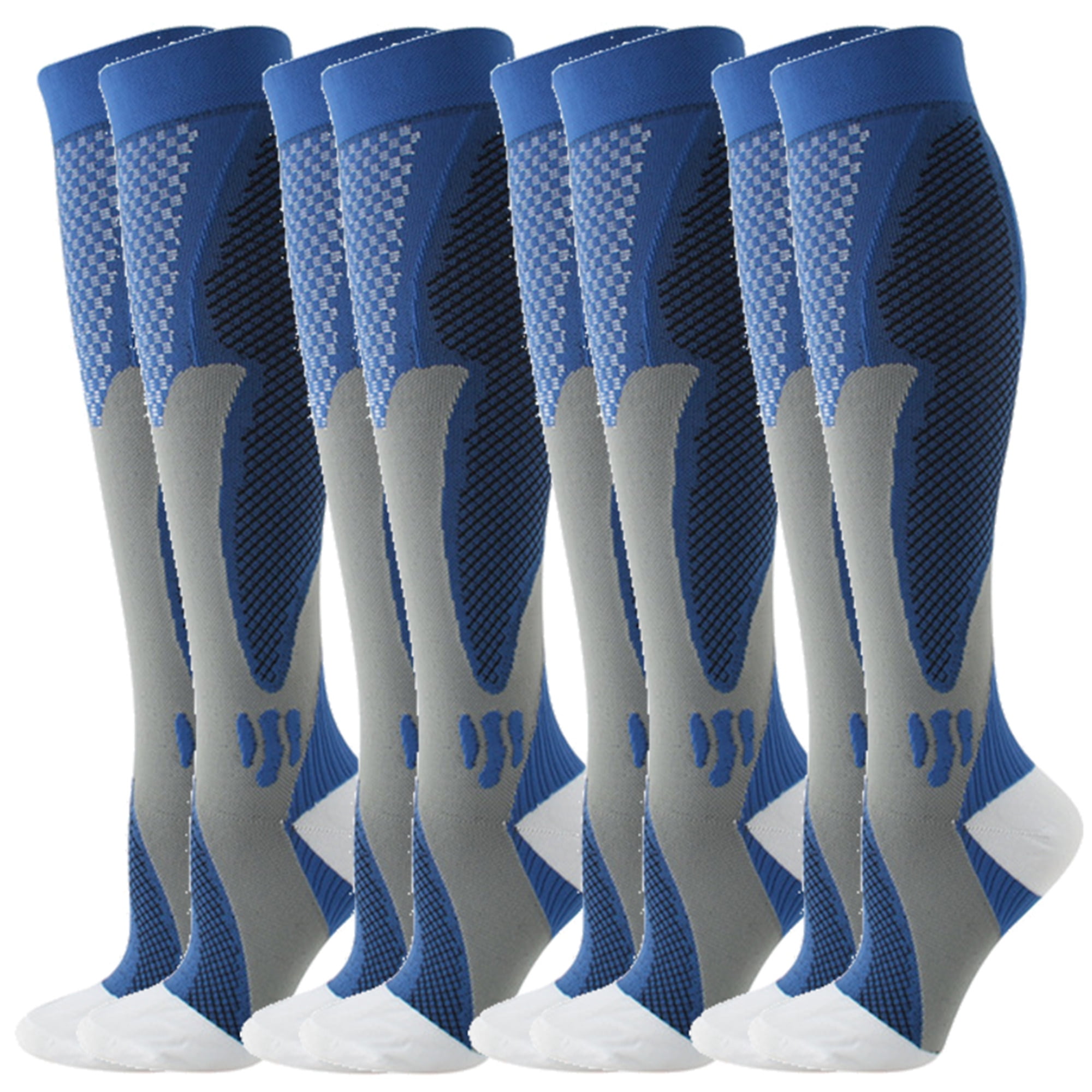 Elbourn 4Pair Medical Sport Compression Socks Men, 1525 mmhg Run