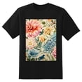 thumbnail image 2 of Plus Size Shirt for Women Black Tops for Women Short Sleeves Shirt for Women Flowers2 T Shirt Crewneck Shirt for Women XS, 2 of 5