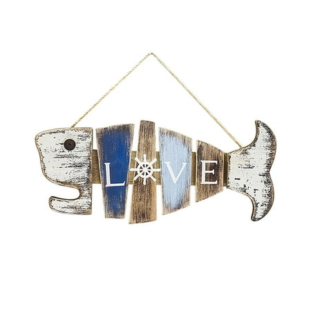 

NEGJ The Sea Is My Happy Place Sea House Decoration Home Hanging Sea Wall Decoration Sea Logo Sea House Logo Country Lake Light Decorations for Living Room on Ceiling Cordless Garland Outdoor