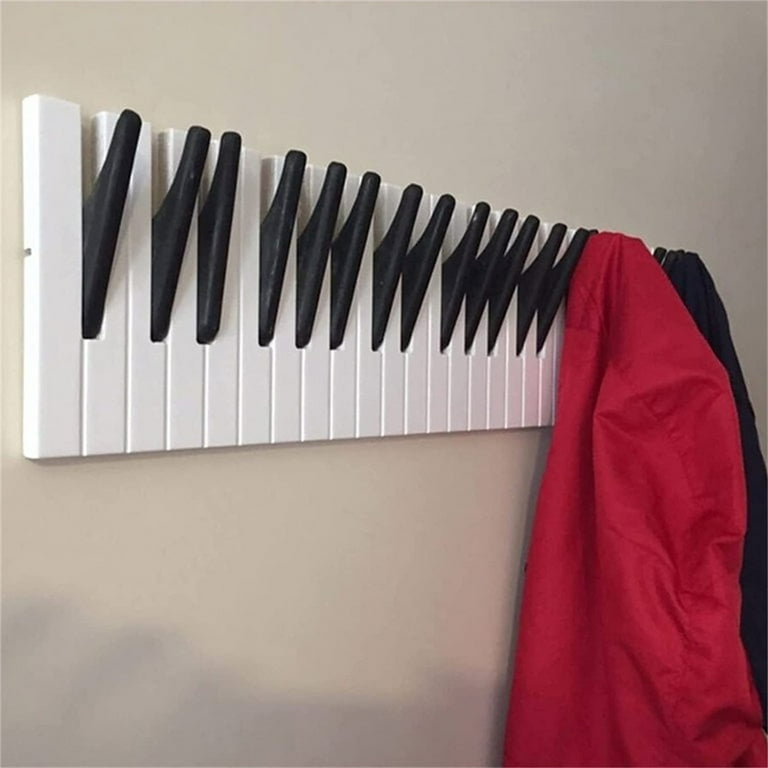 Multi Functional Usepiano Wooden Coat Racks Piano Hook Wall Decoration Rack Creative Storage Hanging Key Rings Coatmultiple Usesauspicious Meaningnovel Shape Walmart