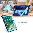 thumbnail image 3 of iPad 10.2 2020/2019 Case, Dteck iPad 8th Generation Case, iPad 7th Generation Case, Heavy Duty Shockproof Rugged High Impact Protective Case for iPad 10.2 inch 2020/2019, Navy + Blue, 3 of 4