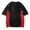 Red, variant on Mens Tops Plus Size under $5 Short Sleeve Color Block Round Neck Loose Color Contrast Plus T-shirt Black M