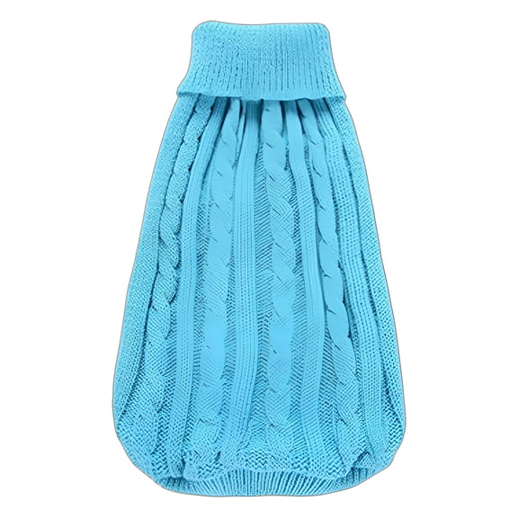 TELOLY Dog Sweater,Pet Sweater Dog Coat,Flexible Threads Dog Jacket,Blue,M