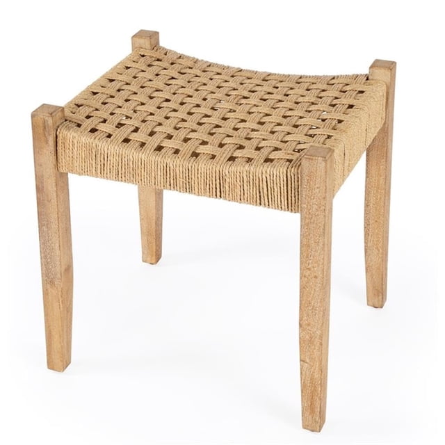 Taburete Butler Specialty Company Garner de yute tejido natural