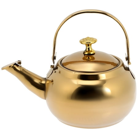 

Hemoton Kettle Tea Stovetop Teapot Stainless Steel Electric Coffee Water Whistling Pot Infuser Pots Loose
