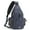 Dark Blue, variant on Canvas Sling Bag Crossbody Backpack with USB Charging Port & RFID Blocking, Hiking Daypack Chest Bag for Women Men
