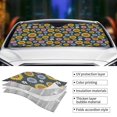 thumbnail image 5 of Bingfone Colorful Sunflowers Car Windshield Sun Shade Protector Keep Your Vehicle Cool Sun Shield Visor Cover Foldable for Car Truck SUV-Medium, 5 of 8