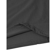 Ma Croix Mens Crew Neck T-Shirts Solid Short Sleeve Tee (X-Large, Charcoal)