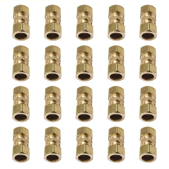 LTWFITTING 5/8" OD Compression Union,Brass Compression Fitting(Pack of 20)