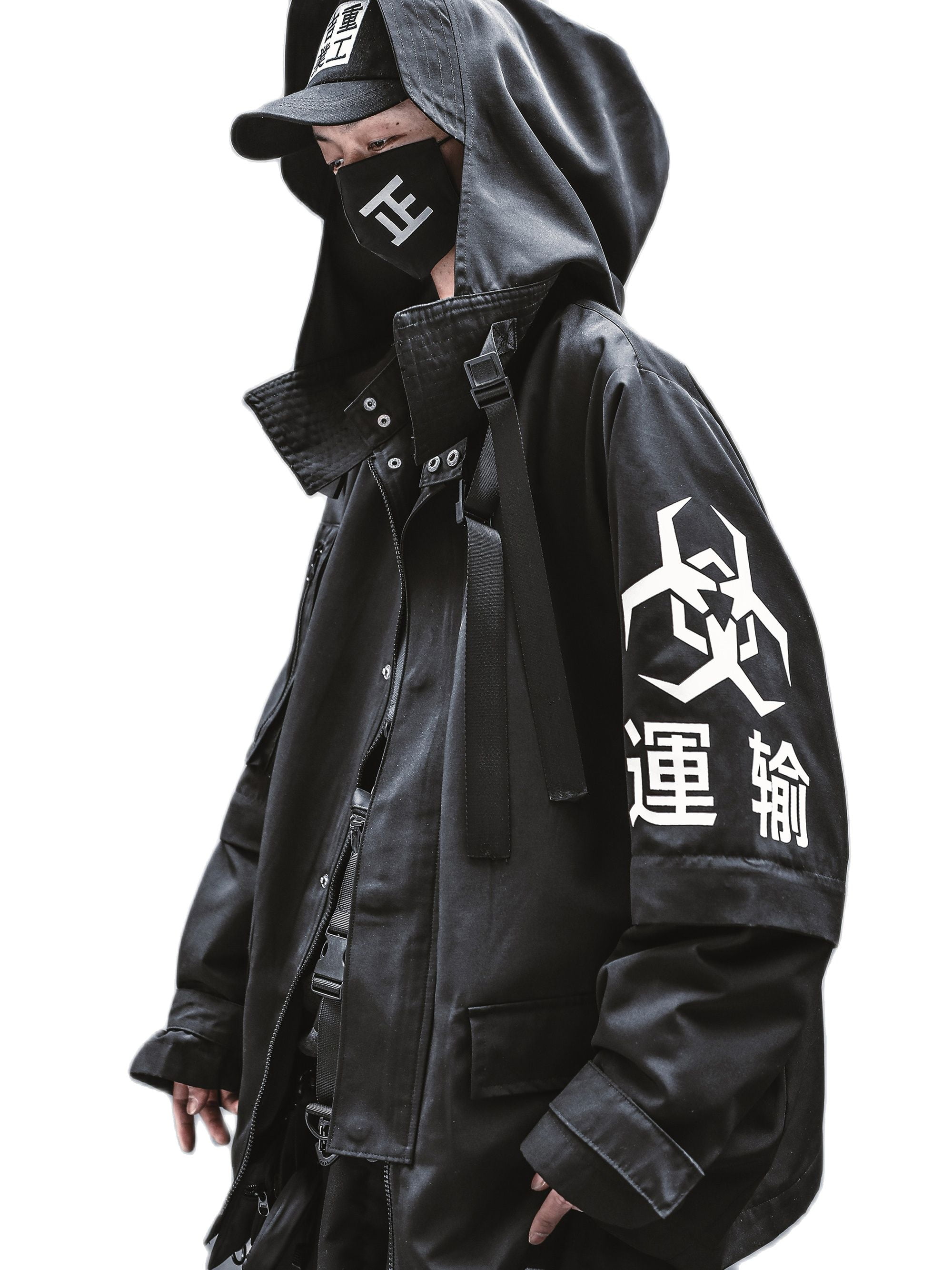 Techwear Japanese Streetwear Jacket Cyberpunk Clothes, Techwear Jacket ...