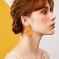 thumbnail image 5 of 1 Box 9 Pairs Rectangle Earrings for Women Acrylic Square Earrings Simple Geometric Hollow Earrings Colorful Statement Earrings Acrylic Rectangle Stud Earrings Jewelry Costume Party, 5 of 7