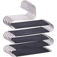 thumbnail image 1 of Timotech Ganchos para Pantalones, Ropa, Ganchos con 5 Niveles de Acero Inoxidable | Organizadores de Ropa de Acero Inoxidable, Resistentes para Pantalones, Faldas, Bufandas, Accesorios (6 Pz), 1 of 7