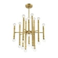 thumbnail image 5 of Trade Winds Lighting 24-Light Chandelier In Natural Brass, 5 of 7