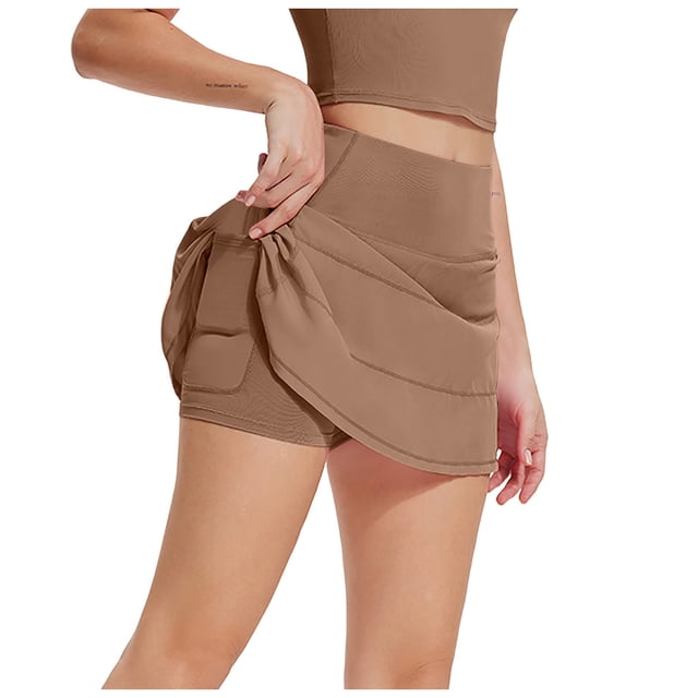 DAFEI Jupe-Short Active Légère pour Femmes pour Course Tennis Entraînement Sports avec Poche