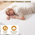 thumbnail image 2 of CONCETTA 3 inch Queen Gel Memory Foam Mattress Topper Queen Size, Bed Topper with Removable Soft Cover, White, 2 of 7