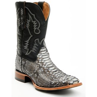 CODY JAMES MEN\'S EXOTIC PYTHON WESTERN BOOTS - BROAD SQUARE TOE size 9.5D Cody James Men main image 4