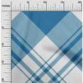 thumbnail image 2 of oneOone Cotton Poplin Twill Medium Blue Fabric Tartan Fabric For Sewing Printed Craft Fabric By The Yard 56 Inch Wide-9102, 2 of 4