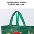 thumbnail image 5 of Bolso de mano grande no tejido con muñeco de nieve y Papá Noel de dibujos animados lindos de Navidad, 5 of 5