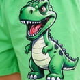 thumbnail image 4 of Oiyii Little Boys Summer Casual Outfits Dinosaur Print Short Sleeve T-Shirt Shorts Set, 4 of 5