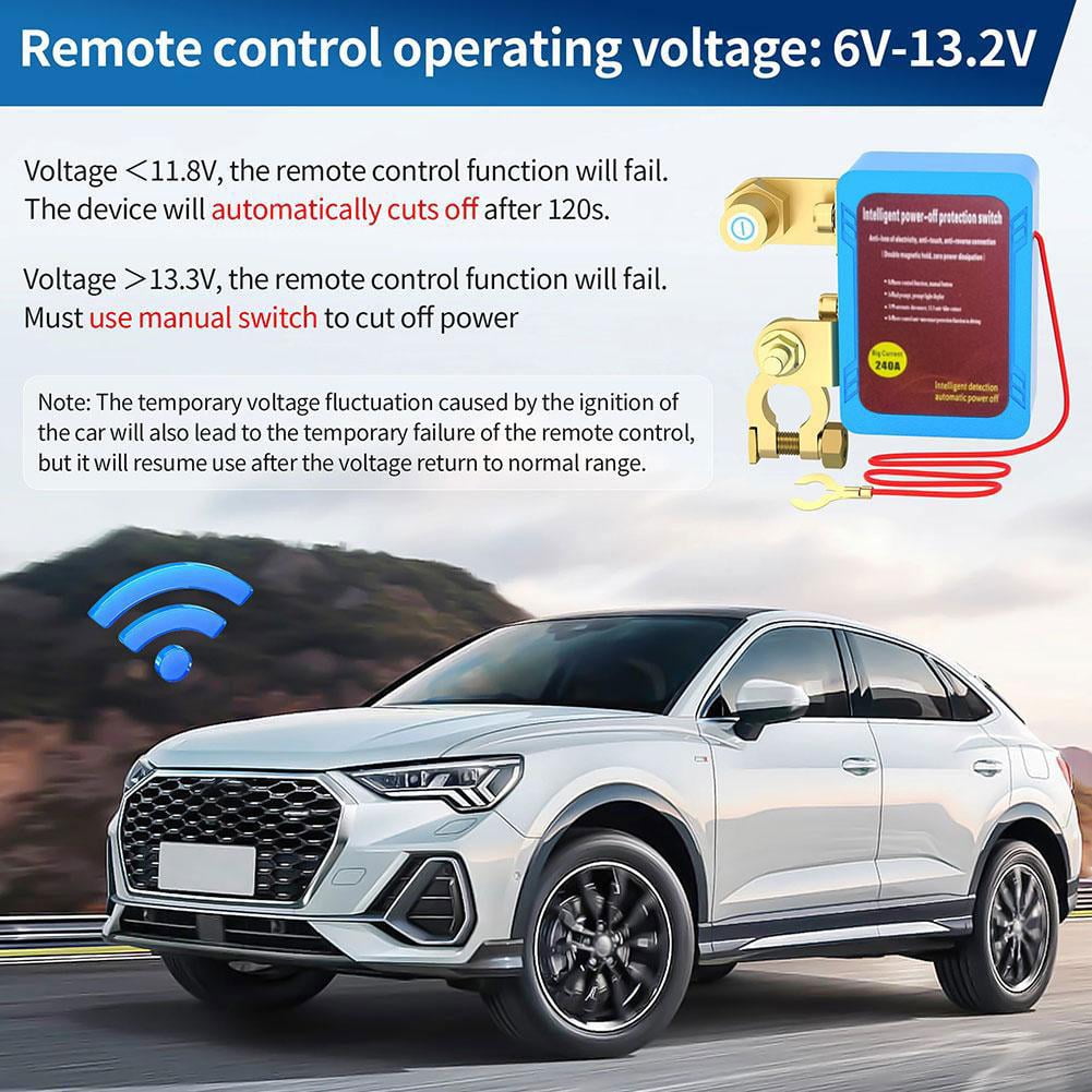 CHULIMAMAO DaierTek Remote Battery Disconnect Switch 12V 240A Kill Switch Automatic Power Switch Shut Off Switch Remote For Auto U7O8
