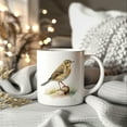 thumbnail image 2 of Bird Watching Mug, Meadow Pipit Song Bird Mug, 11oz or 15oz White Ceramic Coffee Mug Gift for Bird Watchers, 2 of 9