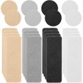 thumbnail image 1 of 24pcs Shoe Patches Holes Rectangular Round Form Tennis Repair Self Adhesive Prevention Toe Heel Sneaker Mesh Kit, 1 of 7
