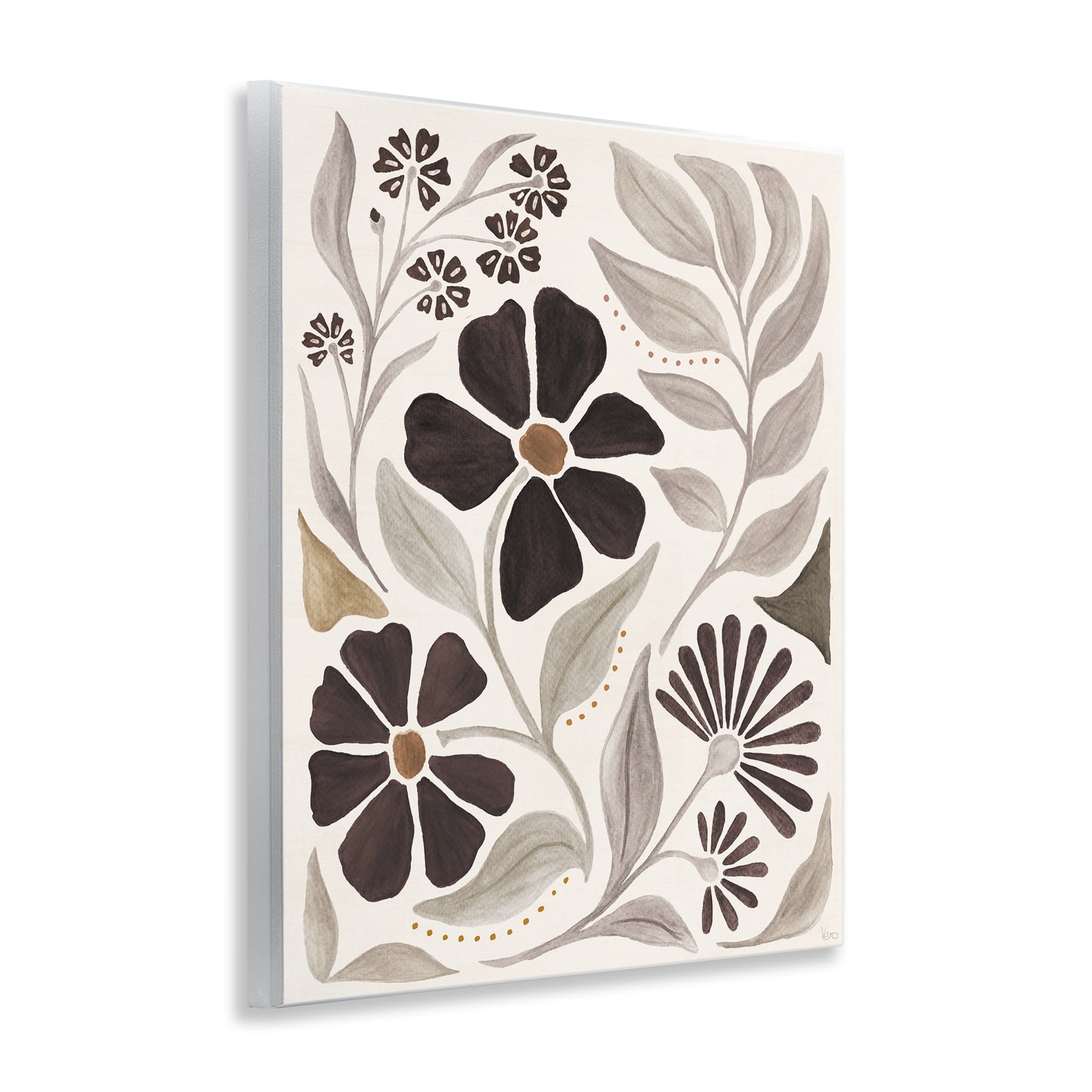 Stupell Industries Curving Boho Plants Botanical & Floral Painting Unframed Art Print Wall Art, 11 x 14