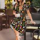 thumbnail image 3 of Balery Mushrooms Vestidos sueltos de manga corta para mujer, vestidos de verano 2025, vestidos casuales de corte A con vuelo., 3 of 6