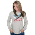 thumbnail image 4 of Popeye To My Olive Oyl Cute Couple Women's Long Sleeve T Shirt Brisco Brands S, 4 of 6