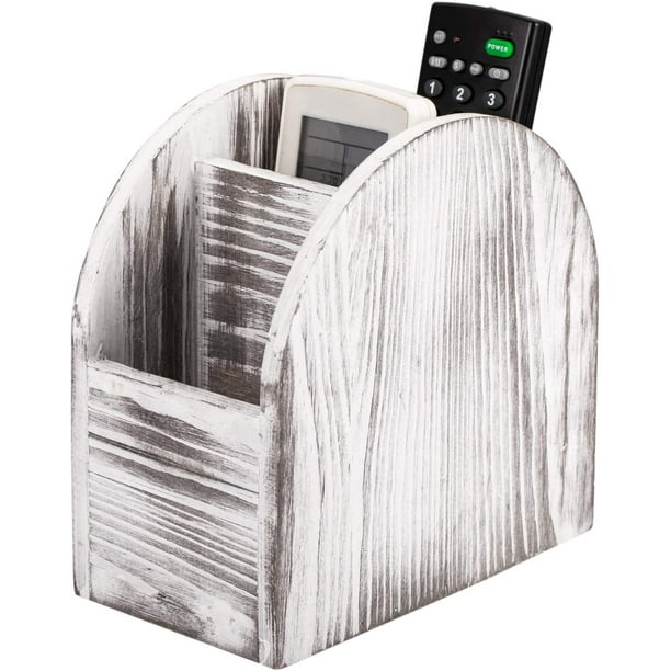 3Slot Wooden Remote Control Holder, Remote Caddy Holder Media