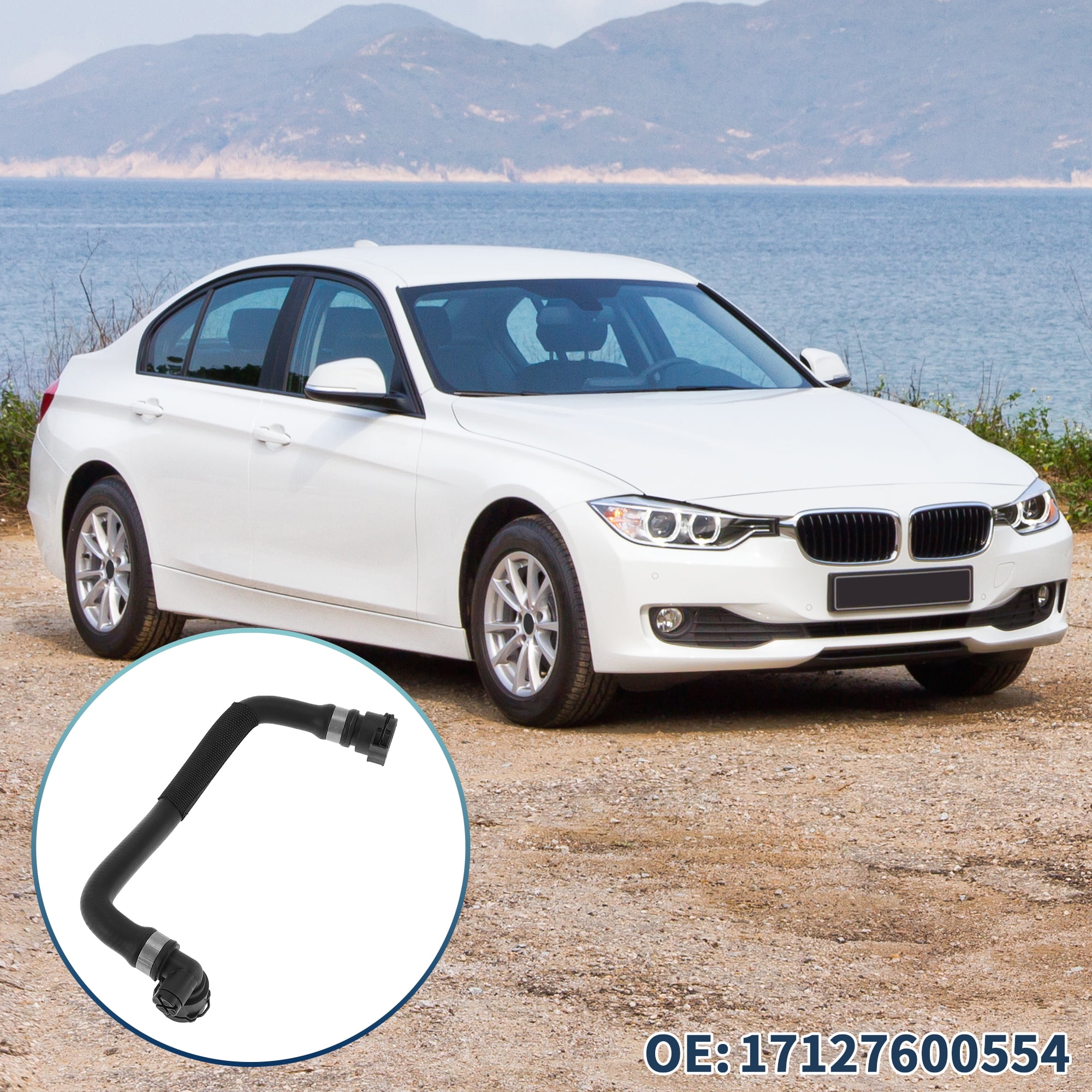 Unique Bargains Radiator Hose Upper Coolant Water Hose for BMW 320i 2013-2018 Rubber