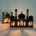 thumbnail image 3 of Candelabro de castillo plegable Eid Mubarak, luz Led de viento, decoración de escritorio, 3 of 5