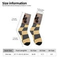 thumbnail image 2 of Fuzoiu Chess Board With Pawns Print Athletic Crew Socks for Men & Women,Casual Crew Socks,Above Ankle Crew Socks for Business, Casual, 2 of 6