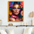 thumbnail image 2 of Designart Floral Sensual Woman Portrait IV Framed Wall Art, 2 of 5