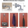 thumbnail image 4 of 2 Pieces Door Stop Floor 3M Self Adhesive Door Stop Silicone Door Stop Floor Waterproof Silent Door Stop Door Stop Door Stop Wall Hooks, 4 of 5