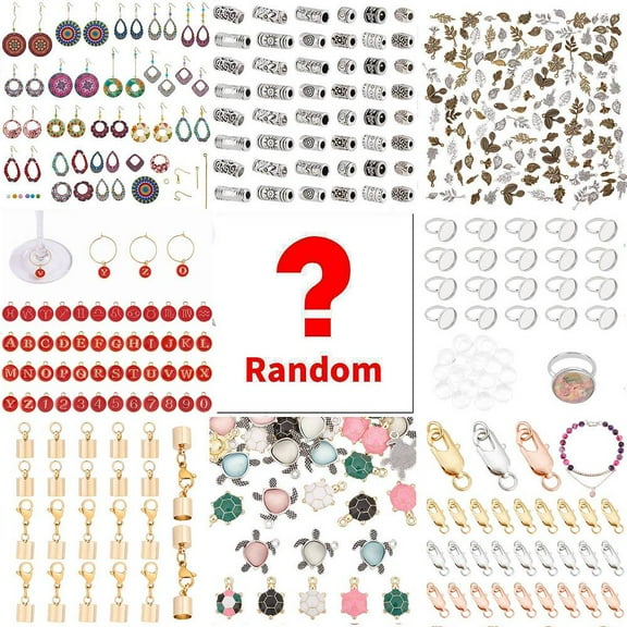 1Bag Lucky Bag Random Styles Style Alloy Rhinestone Beads Charms Slide Charms Kits Mixed Color